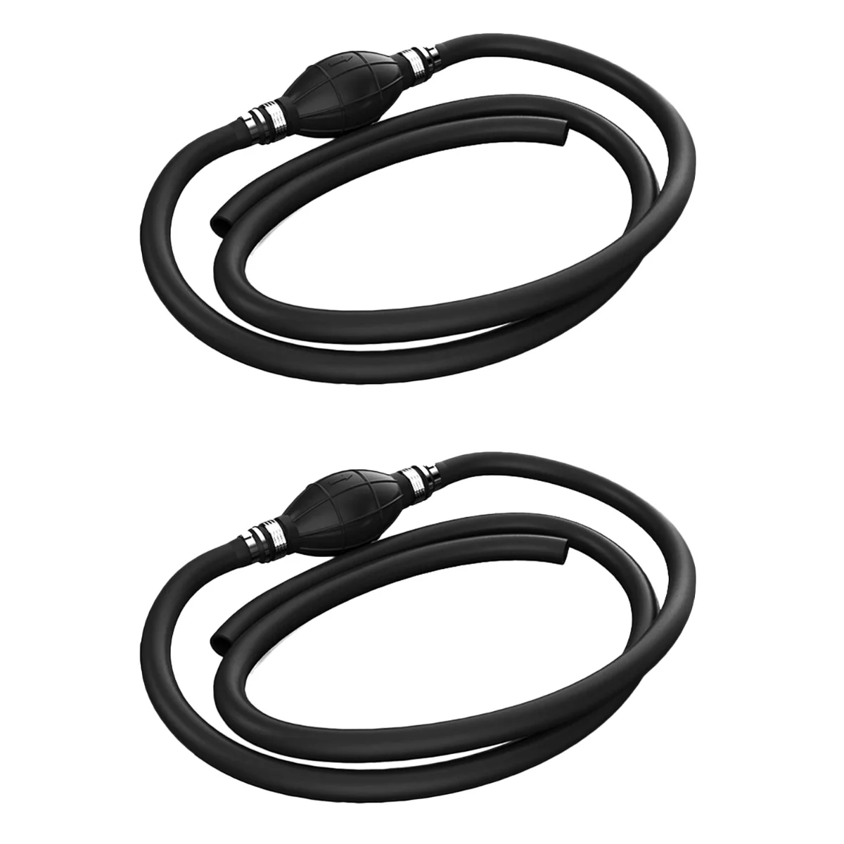 

2pcs Fuel Transfer Pump Gasoline Siphon Hose Gas Siphon Car Water Oil Transfer Pump