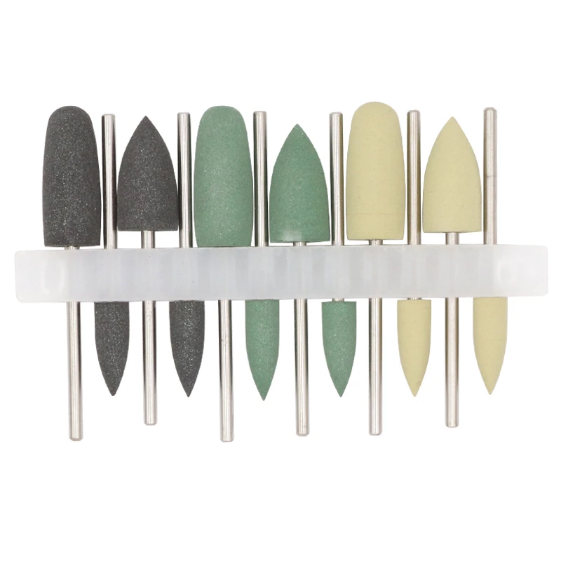 Dental Polishing Kit With Resin Base Diamond Burs & Silicone Polishers - Teeth Finishing And Shining Tools