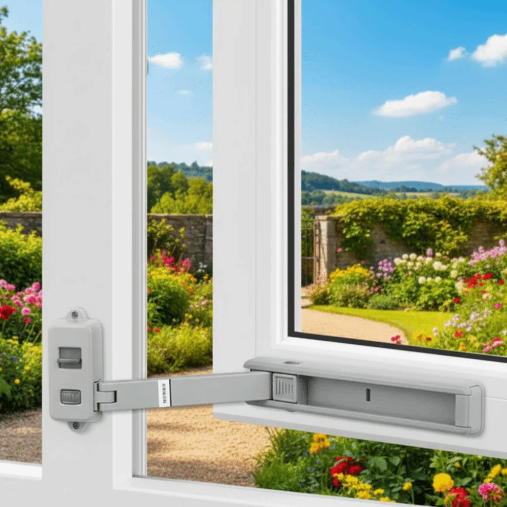 Plastic Child Protection Lock No Punching Unisex Design Door Window Limiter Anti-theft Strong Fixation Window Safety Lock