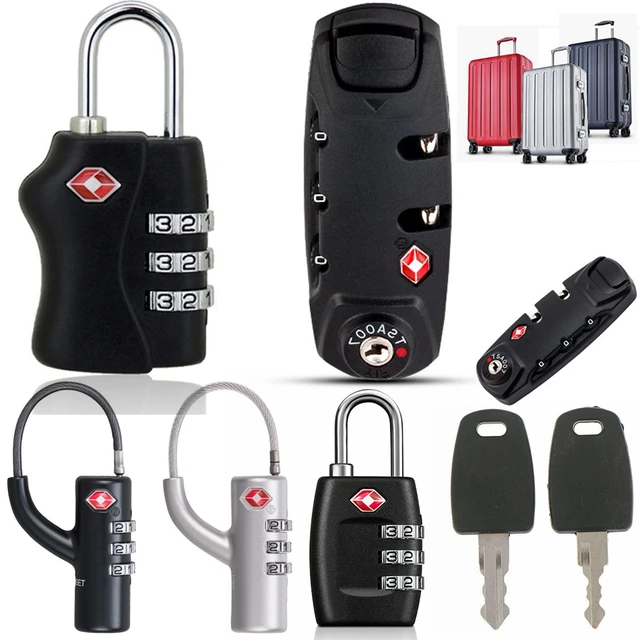 1pc Travel Lock Tsa Approved, Cable Travel Lock, 3 Digit Combination Zipper  Locks For Suitcases, Baggage, Backpacks, Briefcases, Small Suitcase Padloc