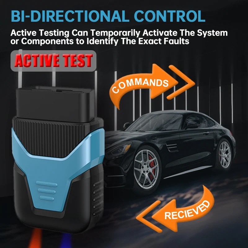 Bluetooth OBD2 Scanner V5.2 HUMZOR Z126 Full System Diagnosis Tool Key Programming Tire Pressure Battery Learning Full Car Makes 6