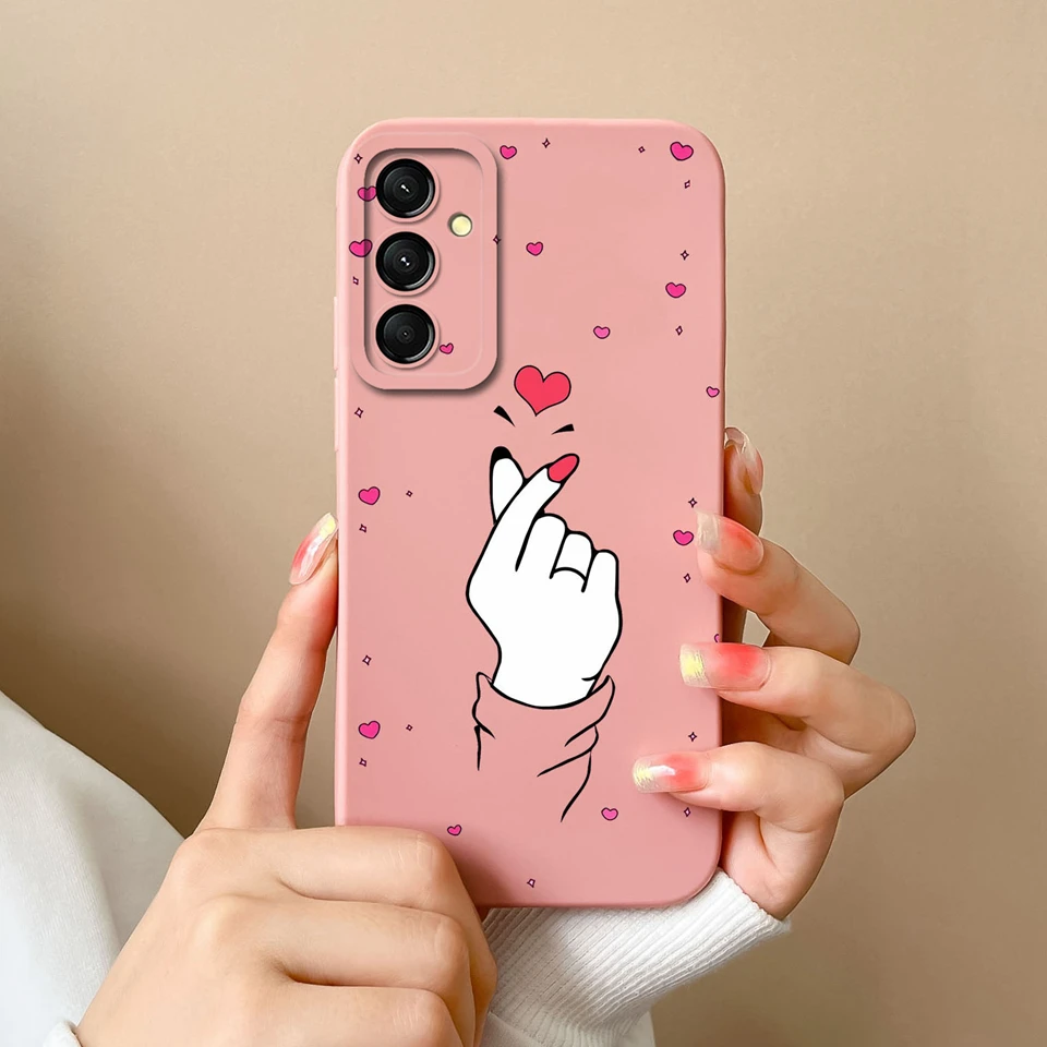 Colorful Love Heart Bear Liquid Shockproof Anti-Fall Phone Case