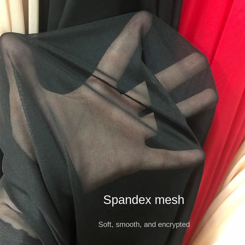 

3/5/10M South Korea Imported Spandex Gauze Cloth Soft and Smooth Full Elastic Force Mesh Base Shirt Lining