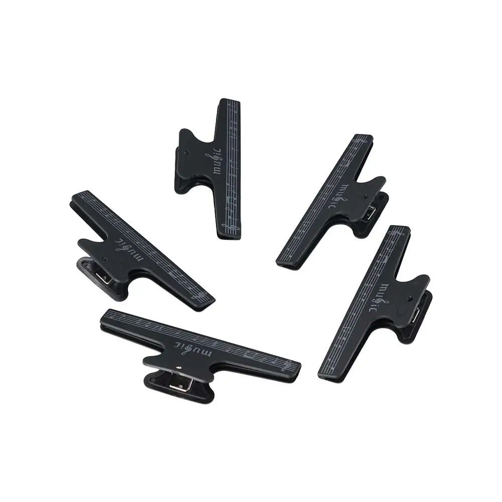 Stationery Musical Instrument Guitar Black Piano Violin Sheet Music Clip Music Score Clips Note Paper Clips Sheet Holder