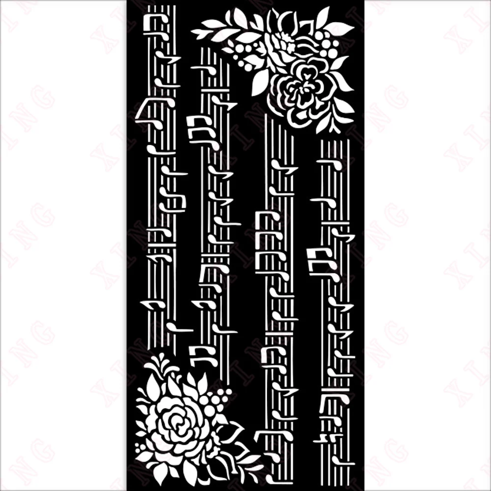 

Diy Layering Stencils Arrival 2022 Painting Scrapbook Coloring Embossing Album Decorative Molds Classic Christmas Music Template