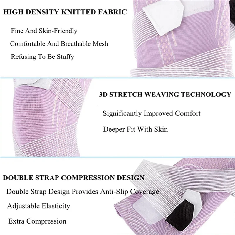 Sports Unisex Knee Pads Meniscus Protectors Knee Compression Sleeve Knee Wrap Sports Fitness Parts 2 PCS XXXL
