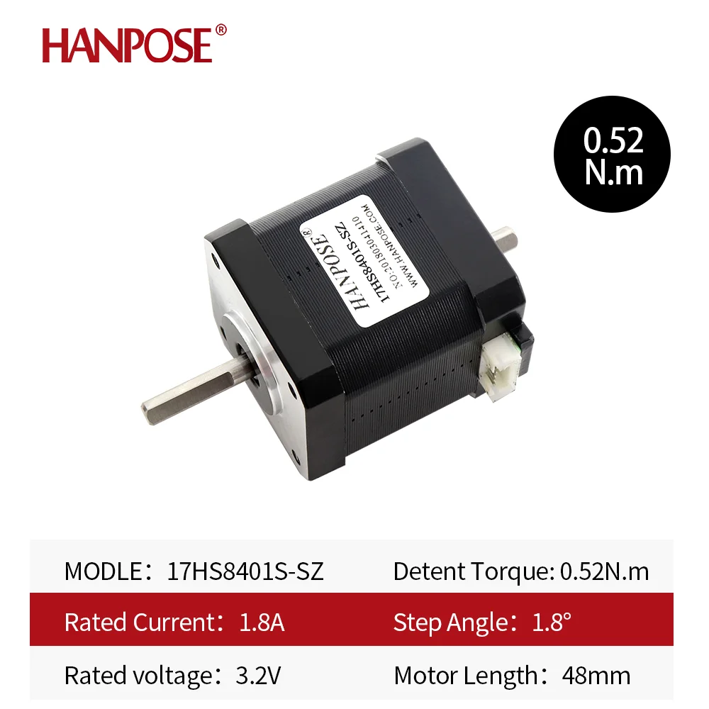Stepper Motor 17HS6401S-SZ 17HS3401S-SZ 17HS4401S-SZ NEMA17 stepper motor dual axis 12V 42BYGH 1.7A 70N &middot; cm suitable for 3D printers