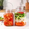 Chinese style creative pickle jar glass sealed jar Sichuan pickle  pepper hot cabbage pickle jar household kitchen storage jar 1