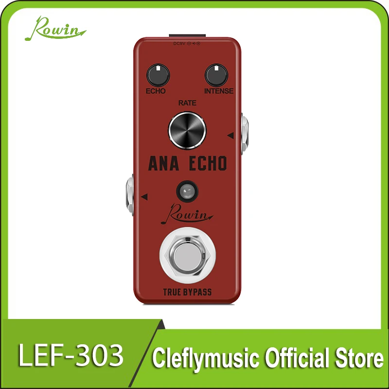 

Rowin LEF-303 Guitar Delay Effect Pedals Analog Delay Ana Echo Pedal For Electric Guitars Bass True Bypass 20ms~300ms