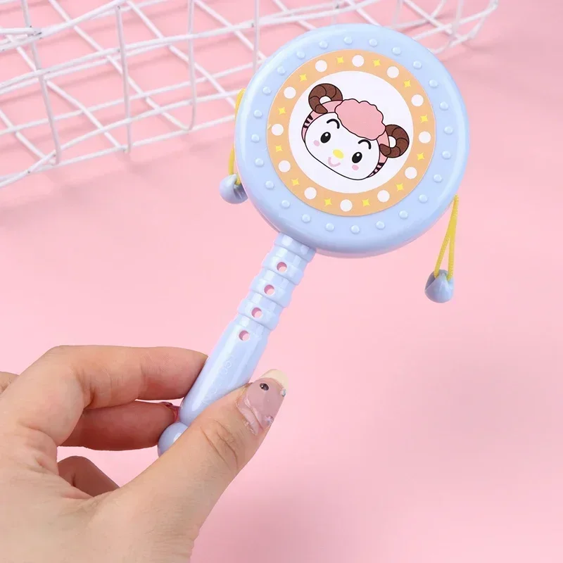 Cartoon Animal Rattle Drum Toy 1PC for Children's Early Education