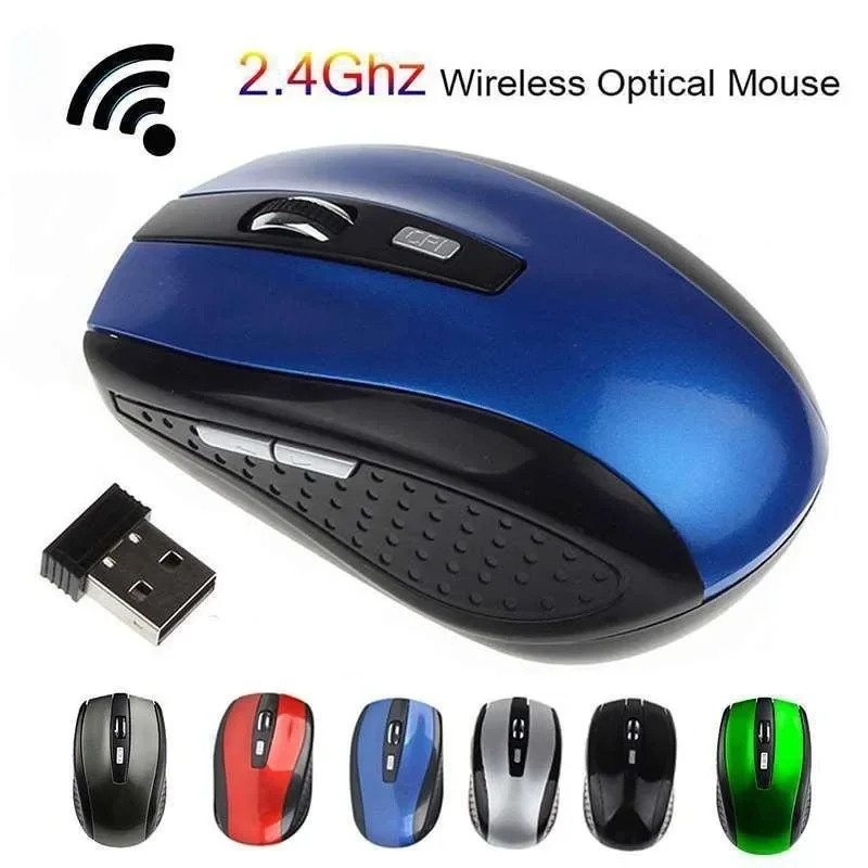 Souris optique sans fil Portable 2.4G, 6 boutons, 1200DPI, pour ordinateur, PC, ordinateur Portable, jeu