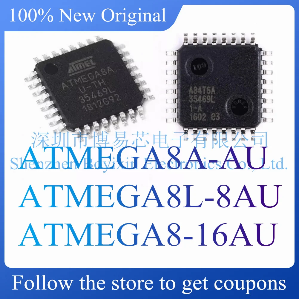 

NEW ATMEGA8A-AU ATMEGA8L-8AU ATMEGA8-16AU.Original Product.
