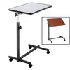 Medical Bed Tray Overbed Table Rolling Tray Bed Side Table for Laptop Eating US 1