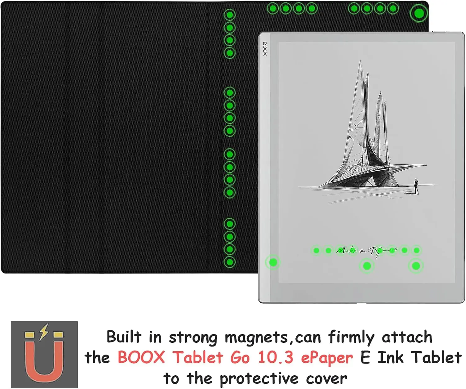 Ultra-Thin Lightweight Magnetic Leather Stand Case