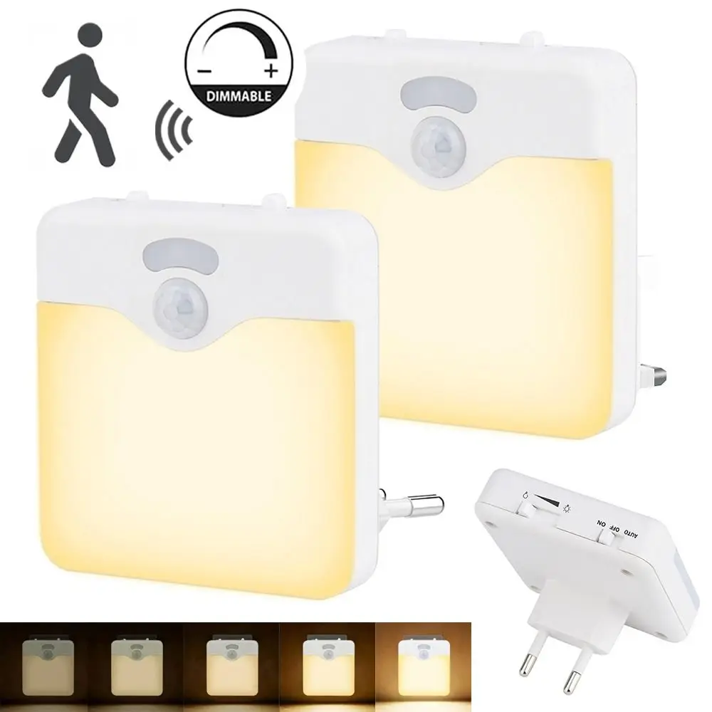 

Motion Sensor Reading Lamp New UK EU Plug Eye Protect LED Light Dimmable Energy Efficient Stairway Lamp Room