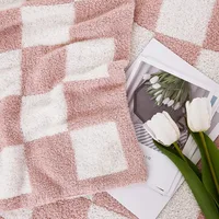 Pink Checkered Throw Blanket – Soft, Cozy & Lightweight, Perfect for Couch, Bed, or Travel (Handmade Gift Idea) 5
