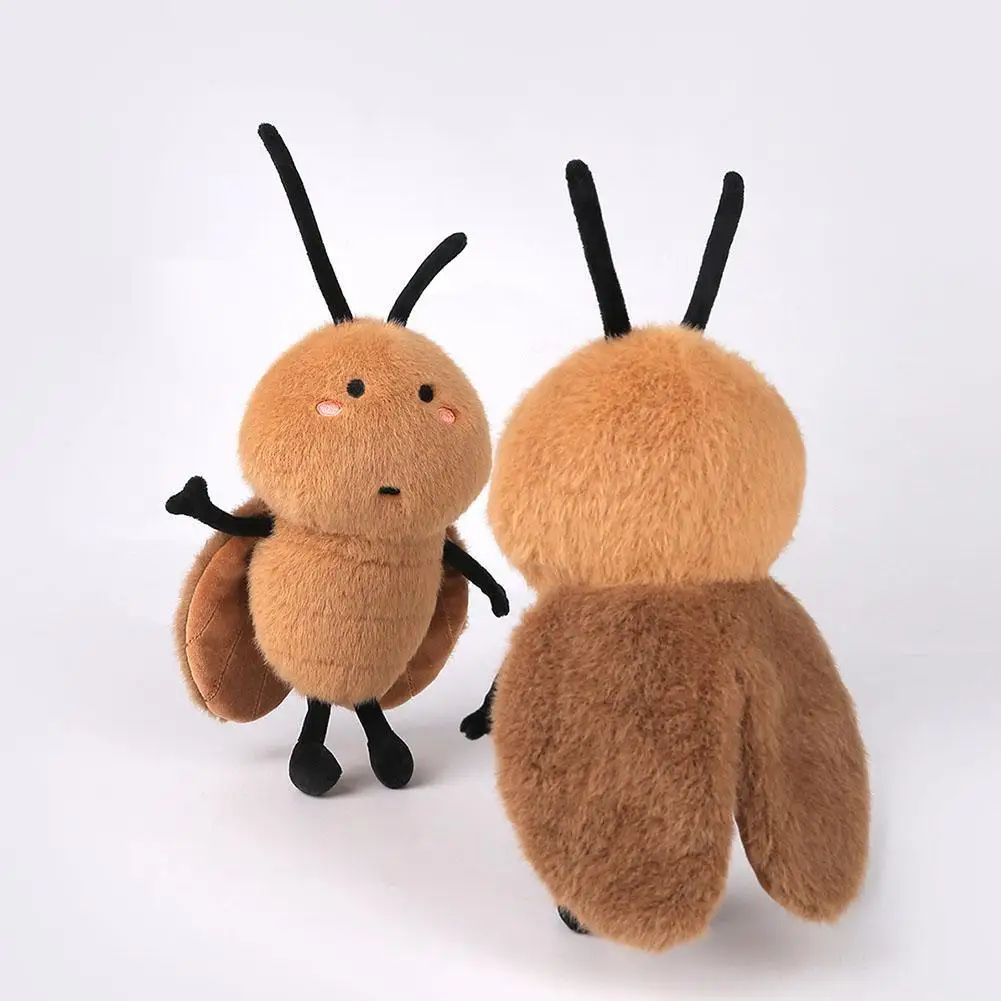 Cute Mini Cockroach Doll Soft Cute Couple Pendant Ugly Cute Little Cockroach Plush Toy Creative Bag Pendant Funny Keychain 18cm 5