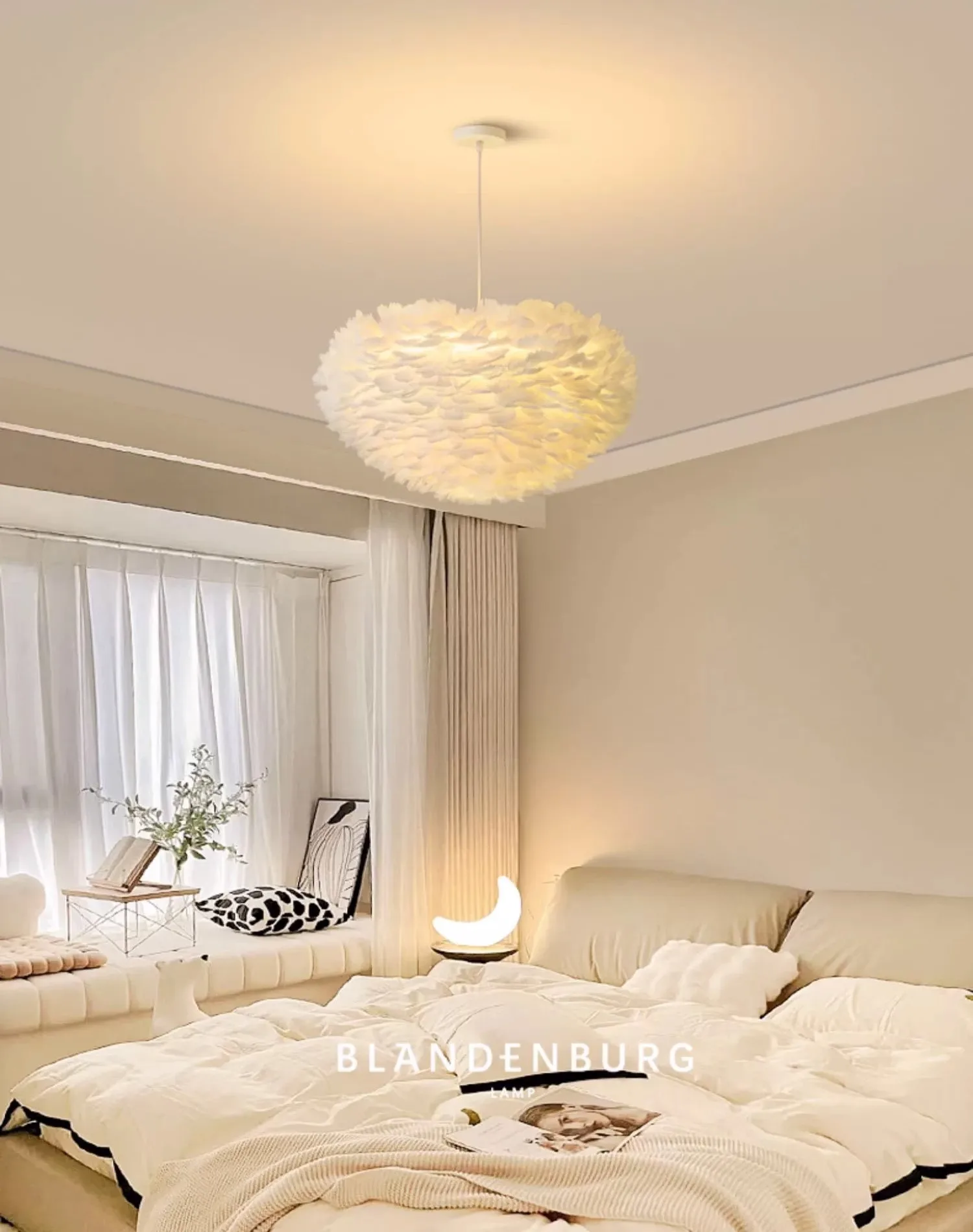 Feather Nordic LED Chandelier