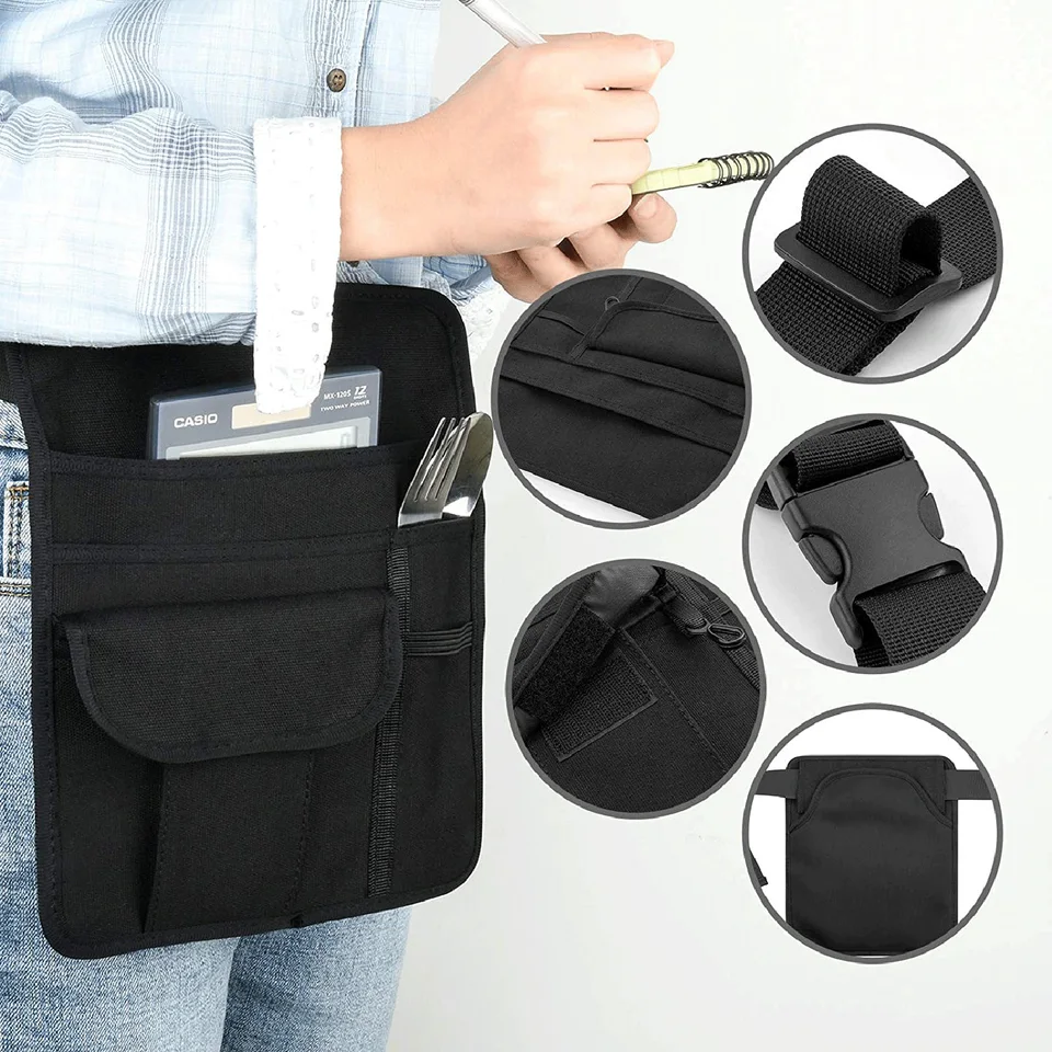 Market Stall Money Belt Waist Pouch Bag-6/4 Pockets Adj Strap,trader