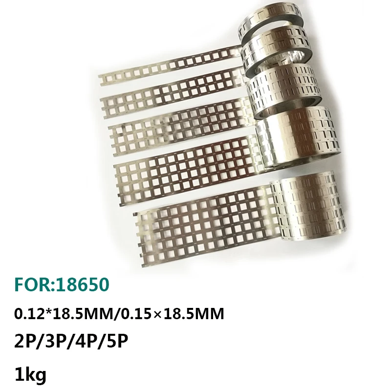 

1KG 2P/3P/4P/5P/6P Nickel Sheet 18650 Li-ion Battery Nickel Plated Steel Strip Connector e-bike Battery Spot Welding Nickel tape