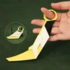 Valorant Karambit Prime Reaver Metal Weapon Uncut 16cm Game Balisong Peripherals Tactical Militery Samurai Toys Knife for Kids 4