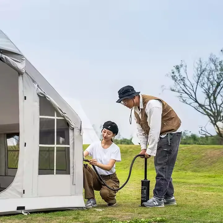 All-In-One Spacious PVC Oxford Inflatable Tent Outdoor Camping Waterproof Fully Automatic Hassle-Free One Bedroom Glamping 4