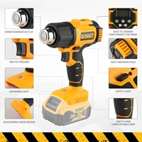 DEWALT DCE530 20V températures réglables pistolet à air chaud pistolet thermique sans fil 550 ° C Outils électriques de souffleur thermique de soudage haute puissance 2
