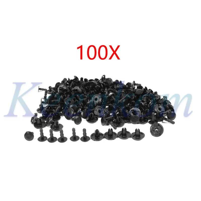90467-07164 09409-07332 9S9Ak-07332 100Pcs 7Mm Fender Splash Shield Push Rivet Fastener Retainer Clips For Mazda Toyota Suzuki