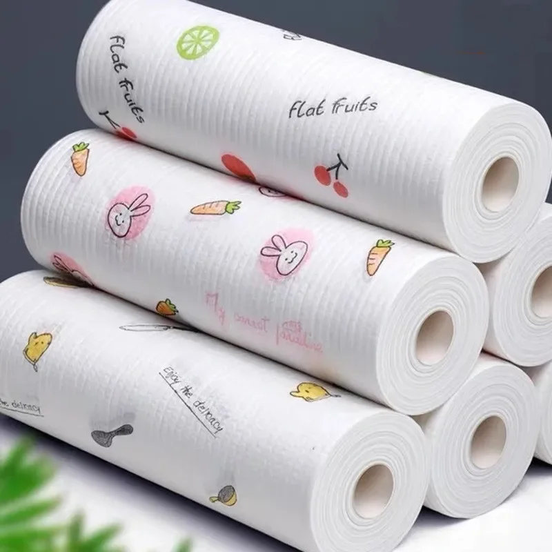Roll of Reusable Bamboo Towels for Kitchen Dishwashing kitchen towel cleaning cloth dish cleaning cloth dish cloth towel cleaning cloth