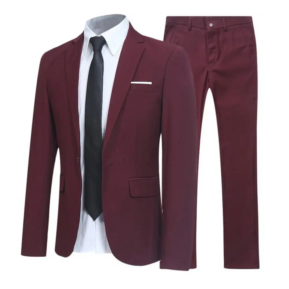 2026 hommes costume ensemble col rabattu formel