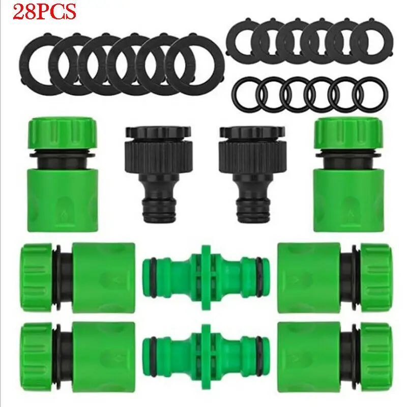 

Garden Watering Hose ABS Quick Connector End Double Male Hose Coupling Joint Adapter Extender Set For Hose Pipe Tube