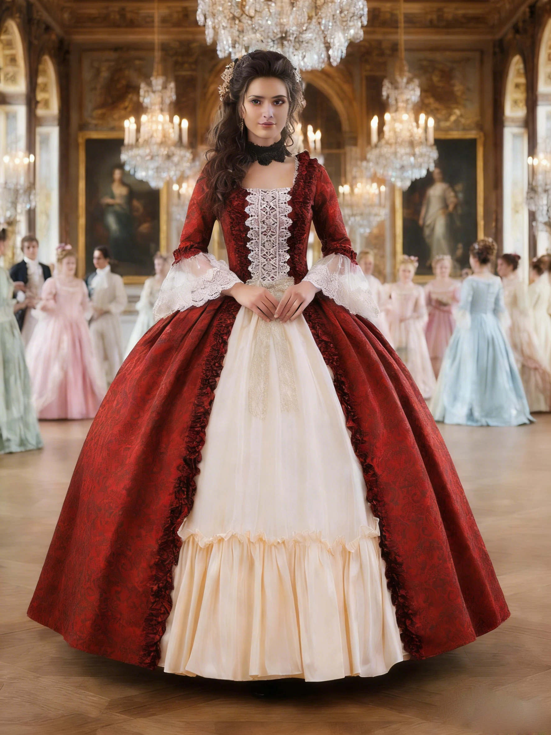 Abito Da Sera Rococò Vittoriano Per Donna: Stile XVIII Secolo, Confezione Completa, Taglie Dalla XS Alla XXXL - 3