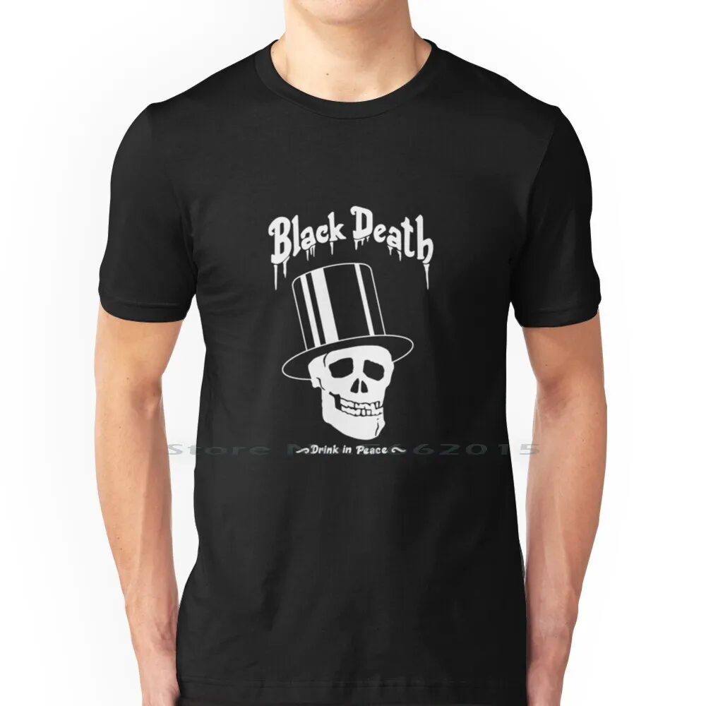 Black Death Vodka Slash Guns N Roses Classic T-Shirt T Shirt 100% Cotton Black  Death Vodka Slash Guns N Roses Short Long Sleeve