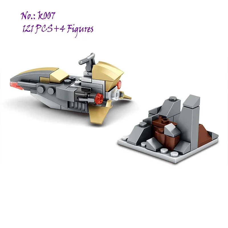 MOC X Fighter Building Blocks Kit Bricks Classic Creative Assembling Educational Kids Toys Boys For Children Gift — view 6