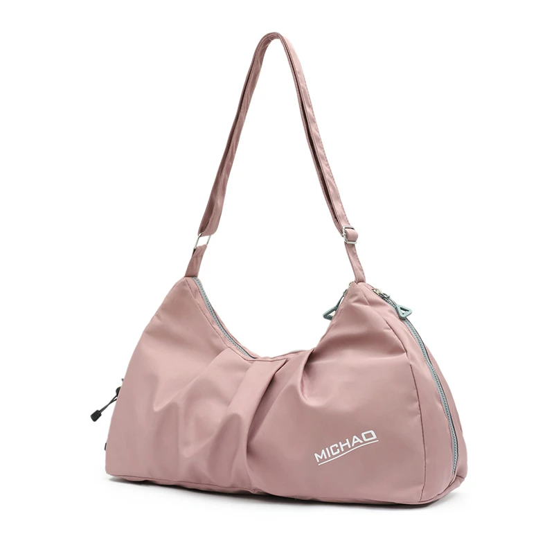 Large capacity travel luggage bag - adjustable shoulder straps, sports and fitness bag, yoga bag, dry wet separation