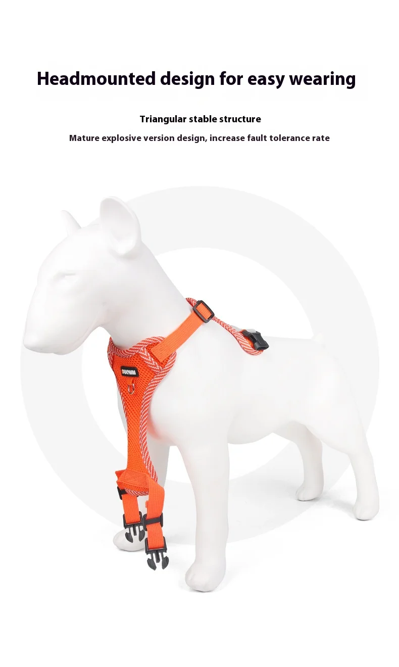 Breathable Reflective Dog Harness for Small Medium Dogs Cats Patterned Comfortable Adjustable Pet Vest with Leash