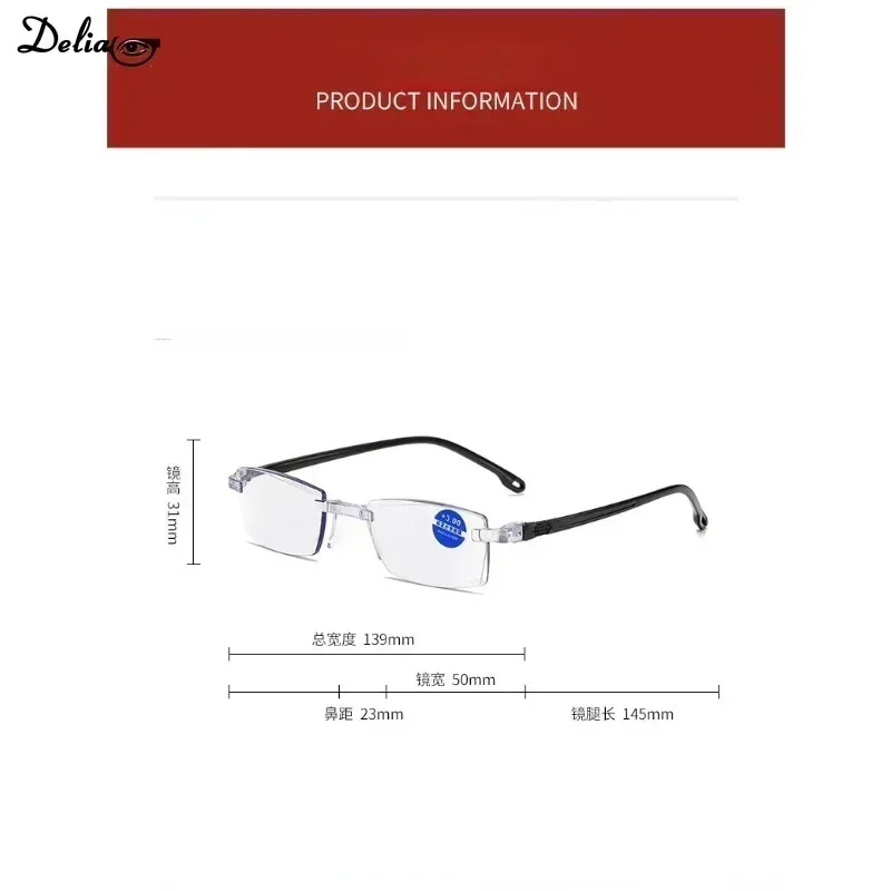 Elder Ultralight Reading Glasses for Men Women Retro HD Lens Blue Light Blocking Eyewear Classic Square Far Sight Eyeglasses reading glasses