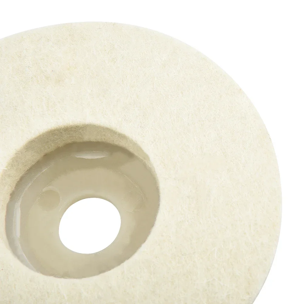 4inch 12mm Wool Felt Polishing Angle Grinder Wheel Buffing Polishing Disc For Rotary Tool Abra For Metal Marble Glass Ceramics