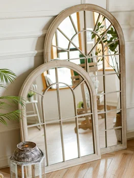 French Style Faux Window Mirror 1