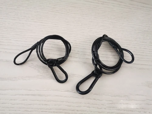 안전 강철 잠금 와이어 안전 로프 잠금 케이블, LED 파 라이트 듀티 퀵릴리즈 핀, 유연한 얇은, 3mm * 70cm, 로트당 10 개 2