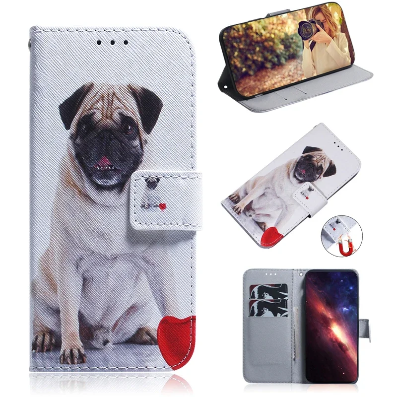 Elegant Painted Flip Leather Magnetic Phone Case – Premium Protection Cover with Stylish Design
