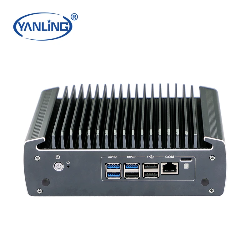 고품질 I7 네트워크 서버 4 POE 팬리스 산업용 PC 6 LAN 4G WiFi 지원