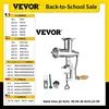 VEVOR 2.2” Manual Wheatgrass Juicer W/ Multiple Accessories Stainless Steel Food Grade Juice Extractor Auger Slow Squeezer Home 1