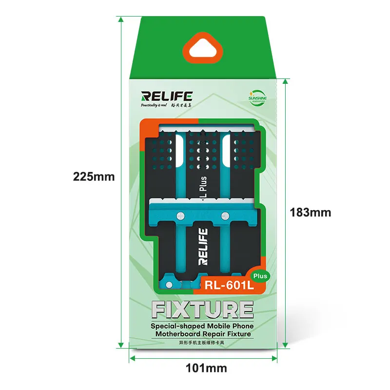 RELIFE RL-601L PLUS 범용 더블 슬롯 마더 보드 고정 장치 전화 IC 칩 BGA PCB 마더 보드 지그 보드 홀더 수리 도구