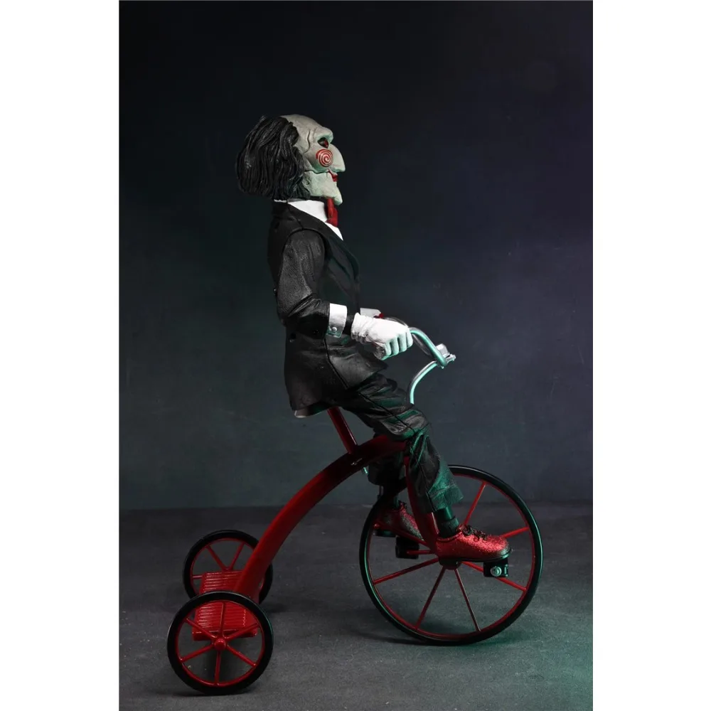 SAW Jigsaw フィギュア 自転車 SAW X Jigsaw on Iconic Tricycle Statue NECA BRAND NEW | eBay