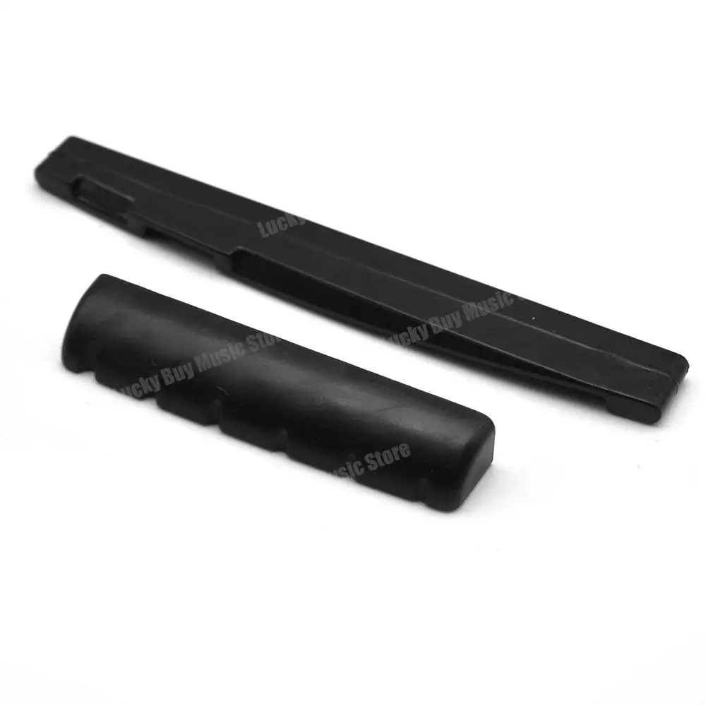 Acoustic Guitar Bridge Nut Saddle Plastic Guitar Saddle Parts & Accessories 10pcs for Folk