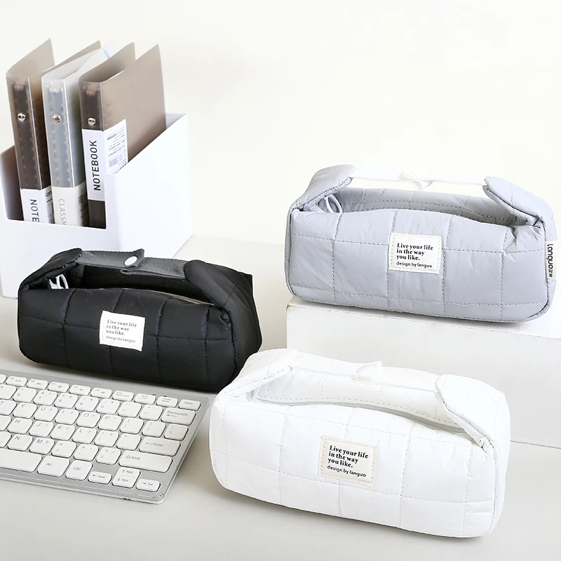 

Handheld Pencil Case Big Capacity Cover Pencil Pouch for Teen Boys Girls School