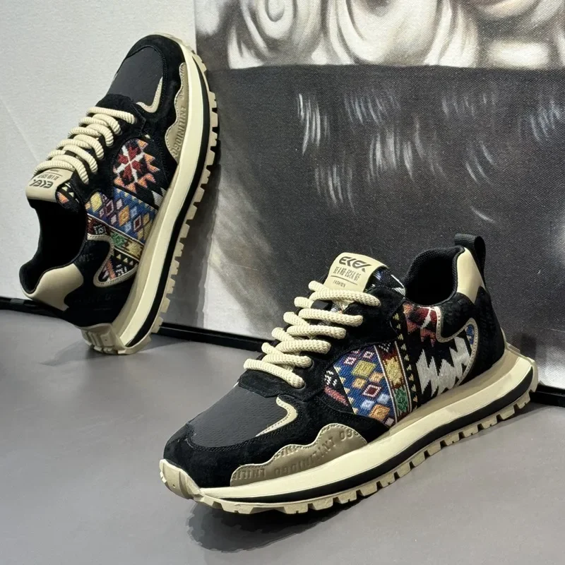 Trendy Autumn Men's Casual Sport Shoes Breathable Comfortable EVA Sole Rubber Upper Zapatillas Deportivas AGAN Shoes