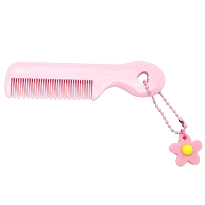 Ins Mini Comb for Baby Girl Boy Small Koran Cartoon Animal Floral Protable Hair Brushes Little Girl Kid Hair