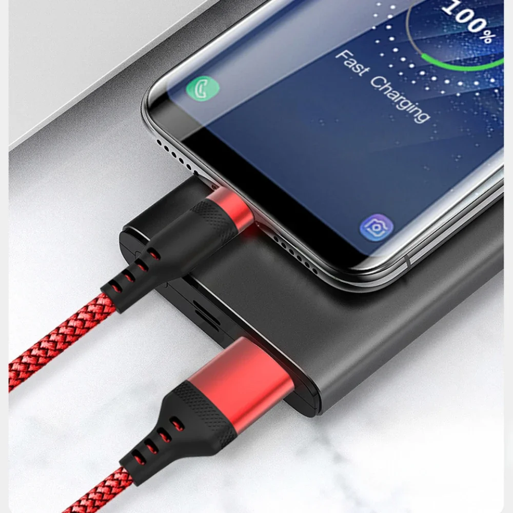 Premium Nylon Braided USB Fast Charging Cable - Extra Long Durability & Speed Data Transfer